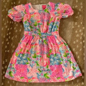 Lilly Pulitzer Puff Sleeve Dress, Girls Size 12
